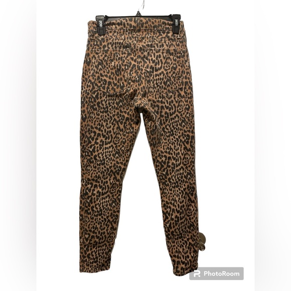 GAP true skinny Jeans Womens 27R Cheetah Leopard Print Stretch - Picture 2 of 2